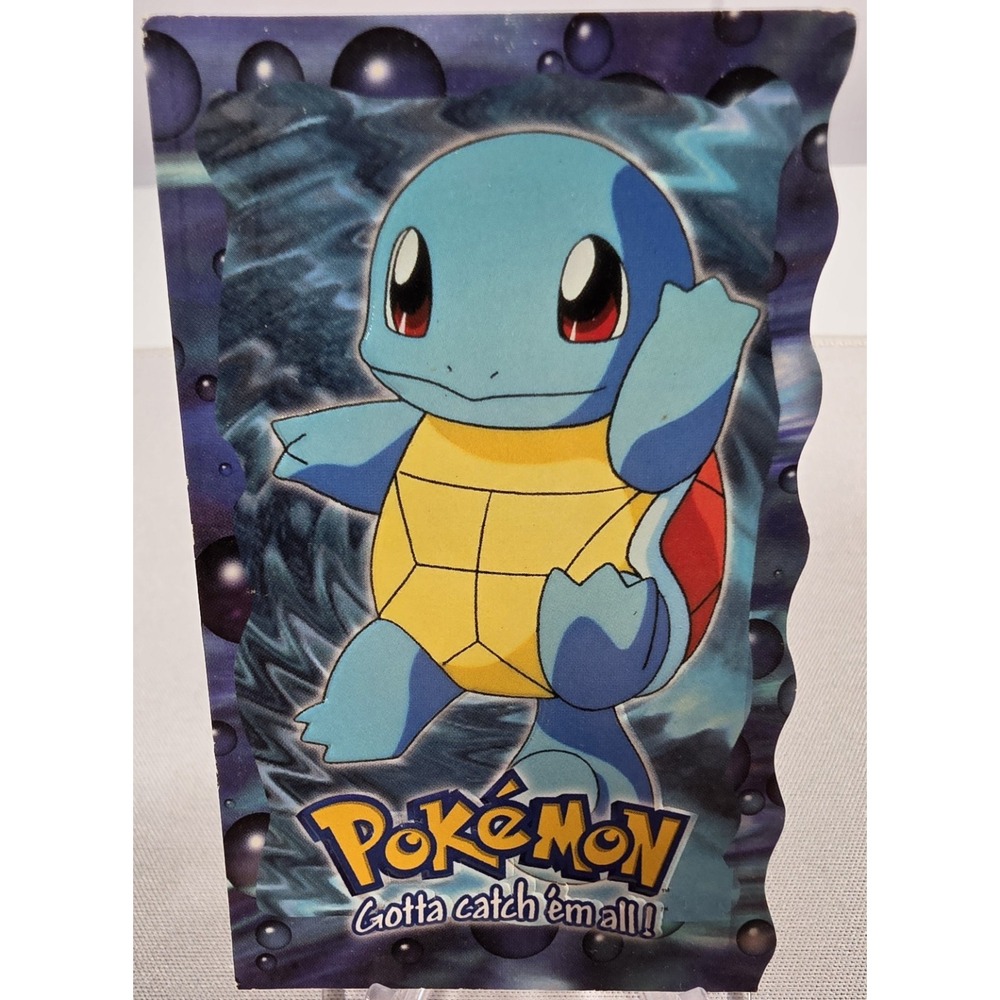 1999 Topps Pokemon Squirtle #07 Die-Cut Non-Holo Movie Animation NM